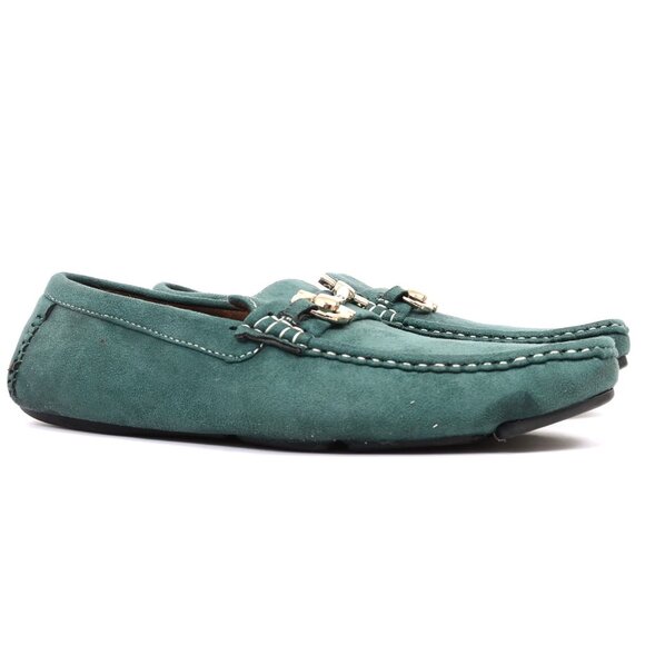 Amali Green Faux Leather Horsebit Slip On Driving Loafers Shoes Men\'s Size 9 main image 6